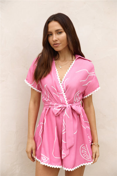 Destined To Be Romper Pink