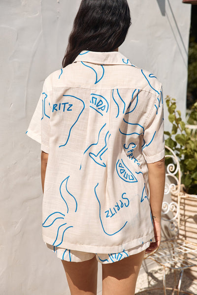 Roaming Around Shirt Blue