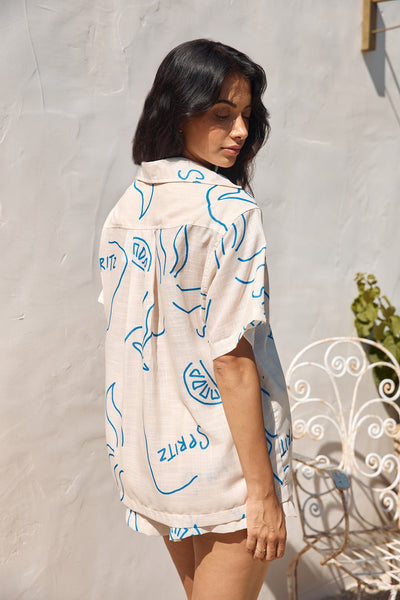 Roaming Around Shirt Blue