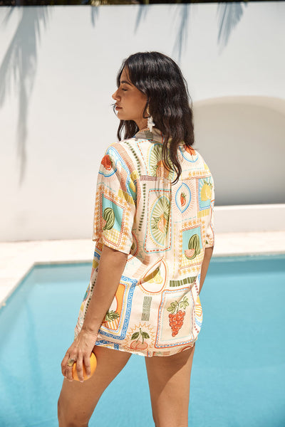 SEVEN WONDERS Sola Short Agata Print