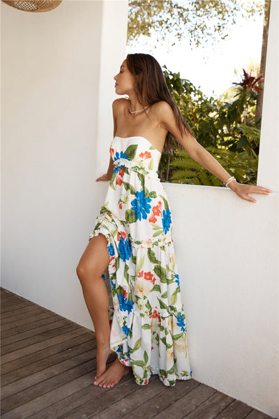 SEVEN WONDERS Daria Maxi Dress White Floral