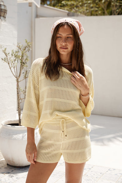 SEVEN WONDERS Samia Top Lemon