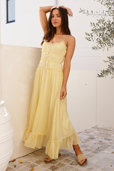 Understand It Maxi Dress Yellow