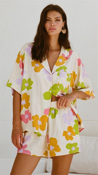 Daisy Floral Button Down Shirt