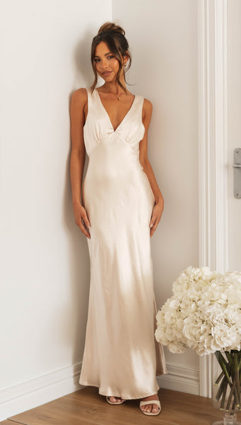 Farrah Maxi Dress (Oyster)
