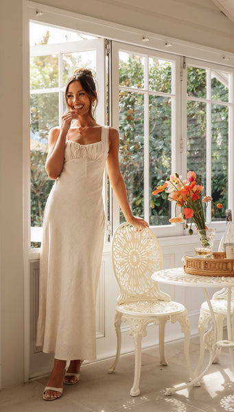 Matilda Maxi Dress (Oat)