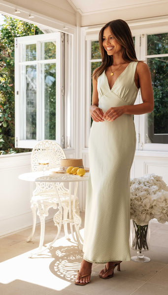 Lucy Maxi Dress (Sage)