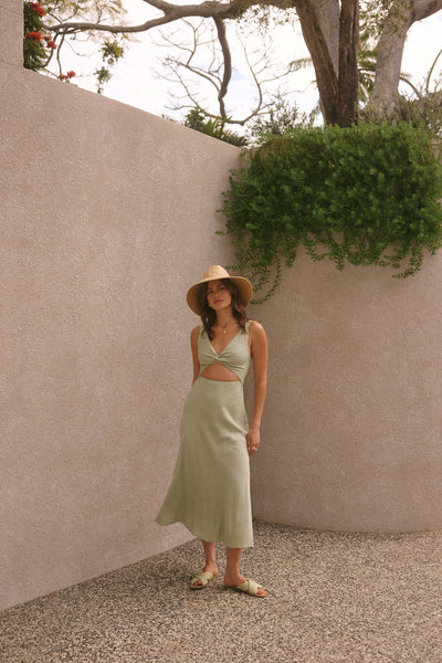 Soft Silhouette Maxi Dress Sage