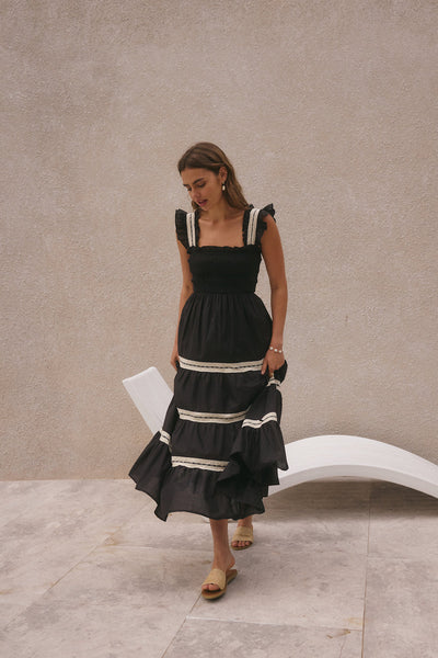 Monica Maxi Dress Black