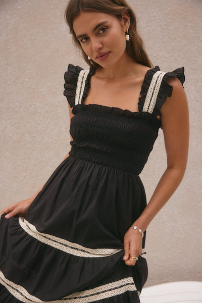 Monica Maxi Dress Black