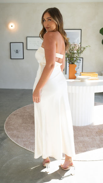 Miya Maxi Dress - Light Gold