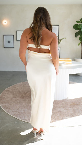 Miya Maxi Dress - Light Gold
