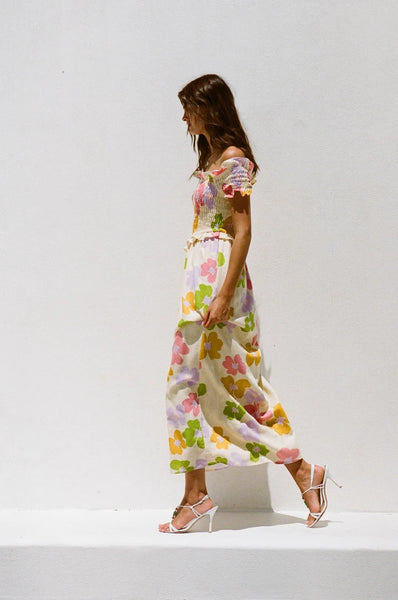 Daisy Floral Midi Dress