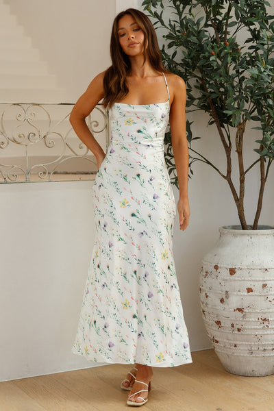Floral Fairy Maxi Dress White