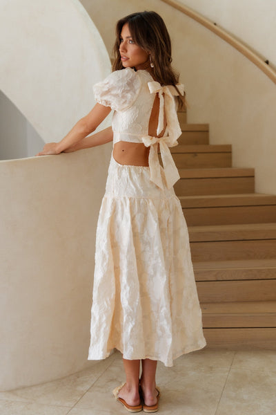 Cream Make The Most Maxi Dress