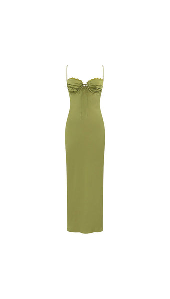 Katrisse Maxi Dress (Lime)