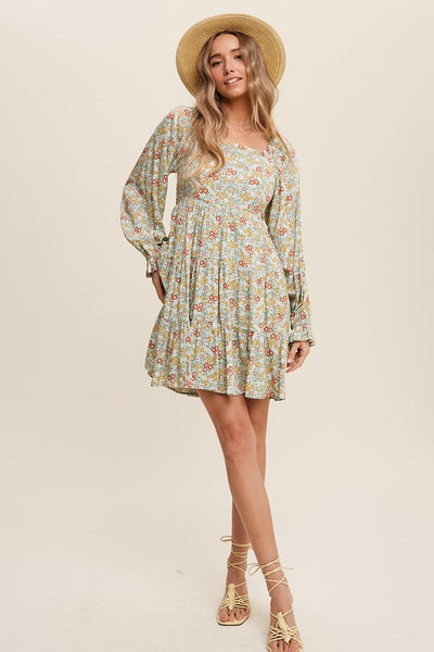 Anna Floral Mini Dress