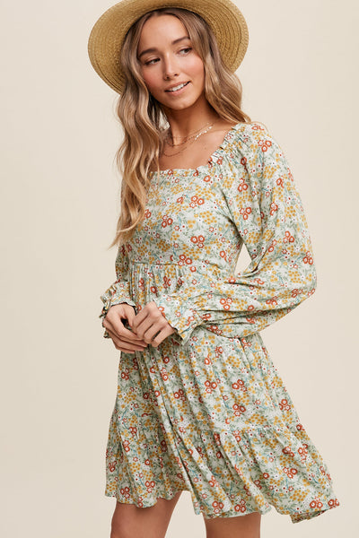 Anna Floral Mini Dress