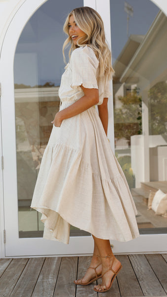 Gretchen Maxi Dress - Natural
