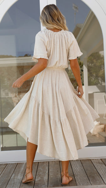 Gretchen Maxi Dress - Natural