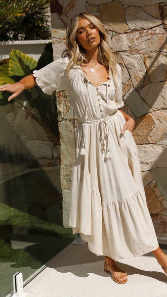 Gretchen Maxi Dress - Natural