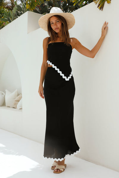 Found You Asymmetrical Top Black