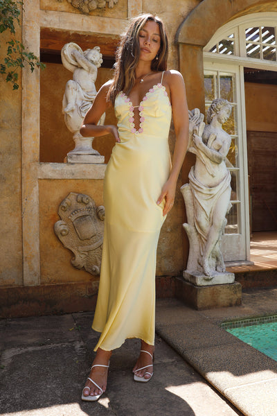 Tell Me Something Maxi Dress Yellow