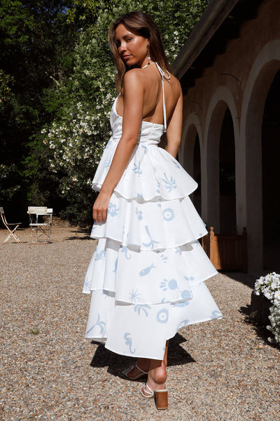 Gifting Joy Maxi Dress Blue