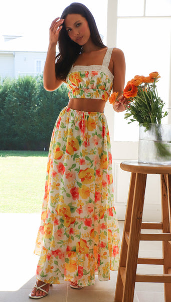 Floral Clemence Top
