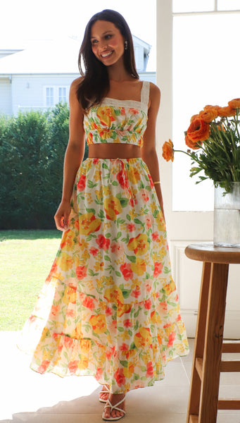 Floral Clemence Top