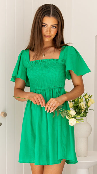 Molly Mini Dress - Green