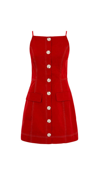 Brittany Mini Dress (Cherry)