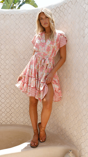 Montana Mini Dress  - Juliets Garden Print