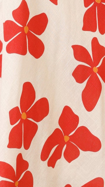 Greta Mini Dress - Hibiscus