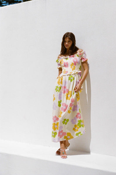 Daisy Floral Midi Dress