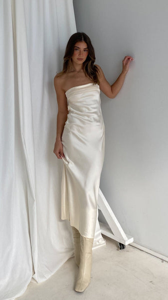 Miya Maxi Dress - Light Gold