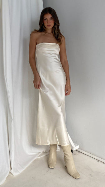 Miya Maxi Dress - Light Gold