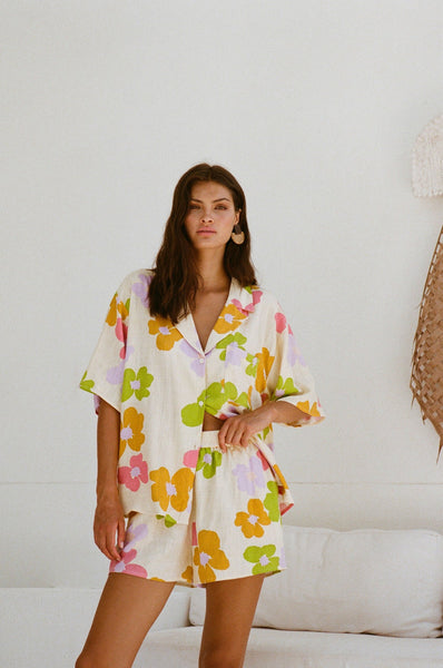 Daisy Floral Button Down Shirt
