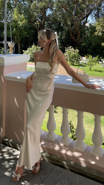 Miya Maxi Dress - Light Gold