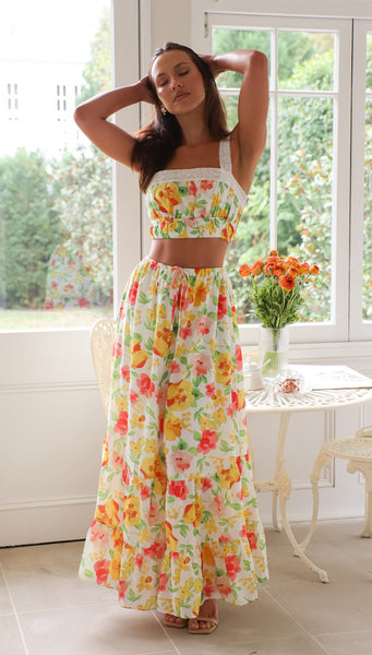 Floral Clemence Top