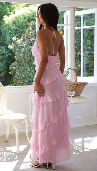 Dejavu Maxi Dress (Pink)