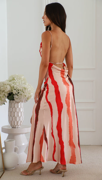 Luella Midi Dress (Red)
