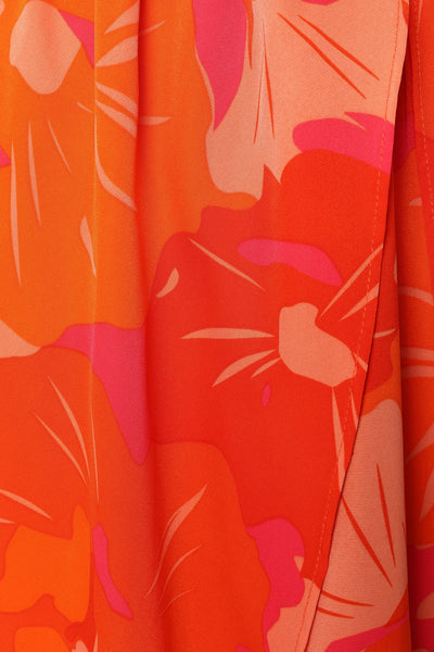 Cristee Halterneck Maxi Dress - Orange