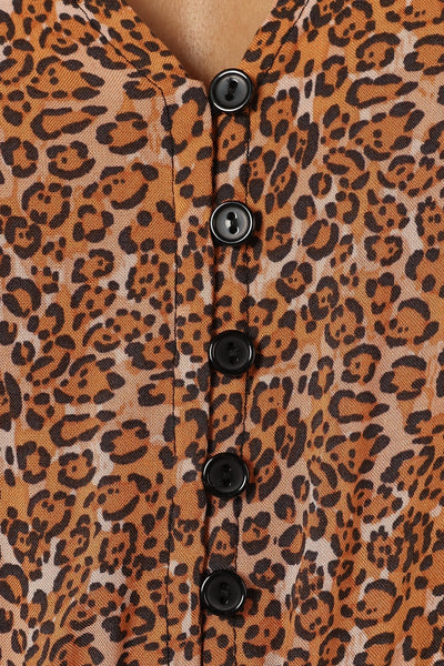 Kelda Dress - Leopard Print
