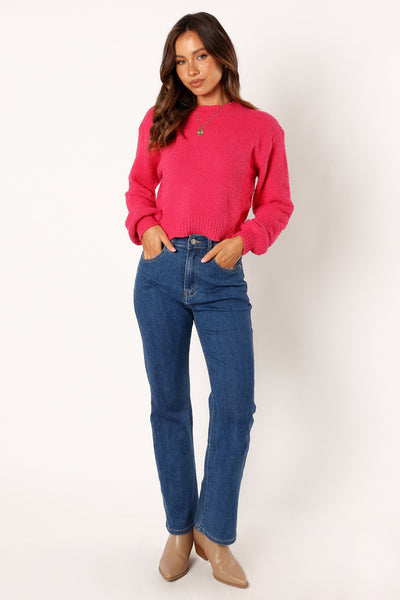Sariah Knit Sweater - Magenta