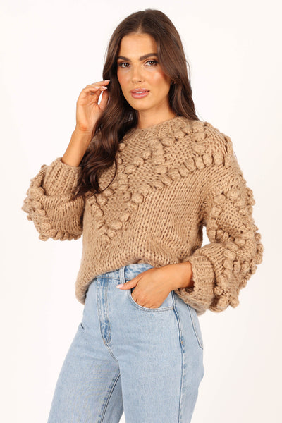 Vida Knit Sweater - Beige