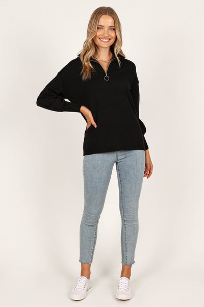 Whistler Knit Sweater - Black
