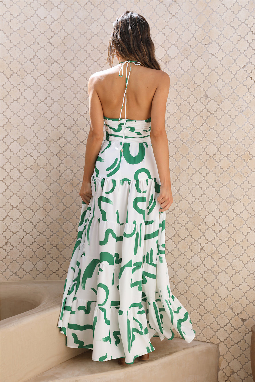 SEVEN WONDERS Yorkalina Maxi Dress Emerald