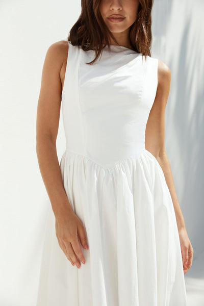 Dawn’s Embrace Maxi Dress White