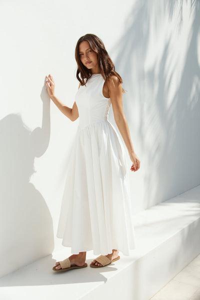 Dawn’s Embrace Maxi Dress White